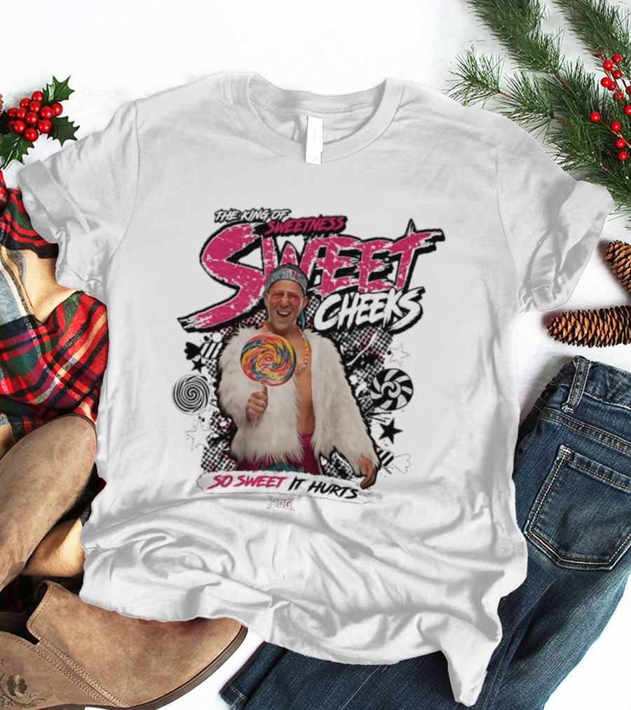 The King Of Sweetness Sweet Cheeks So Sweet It Hurts Lollipop Fur Jacket T-Shirt