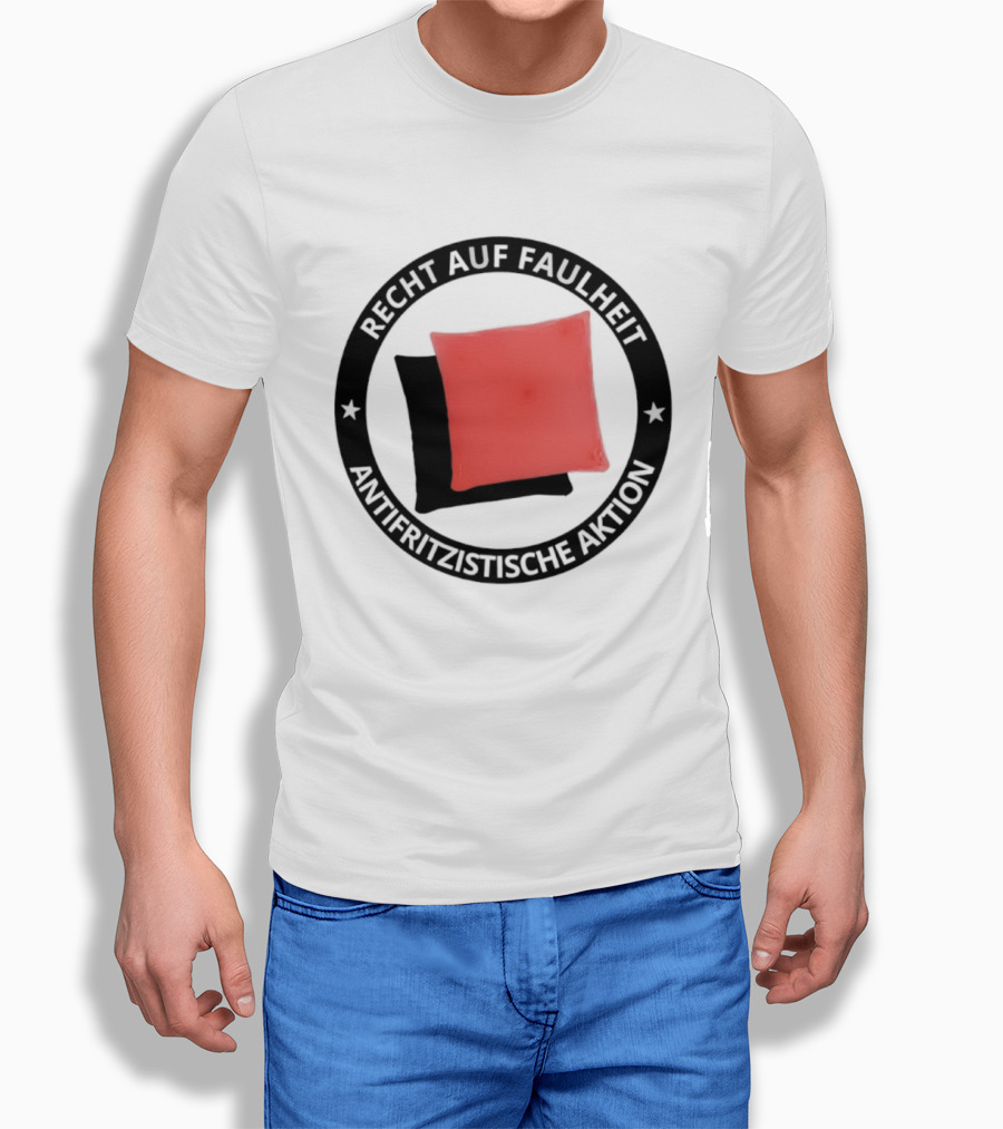 Recht Auf Faulheit Antifritzistische Aktion Rotes Kissen T-Shirt