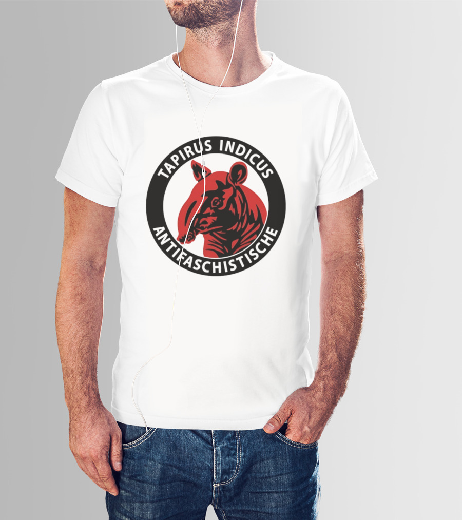 Tapirus Indicus Antifaschistische Antifa T-Shirt