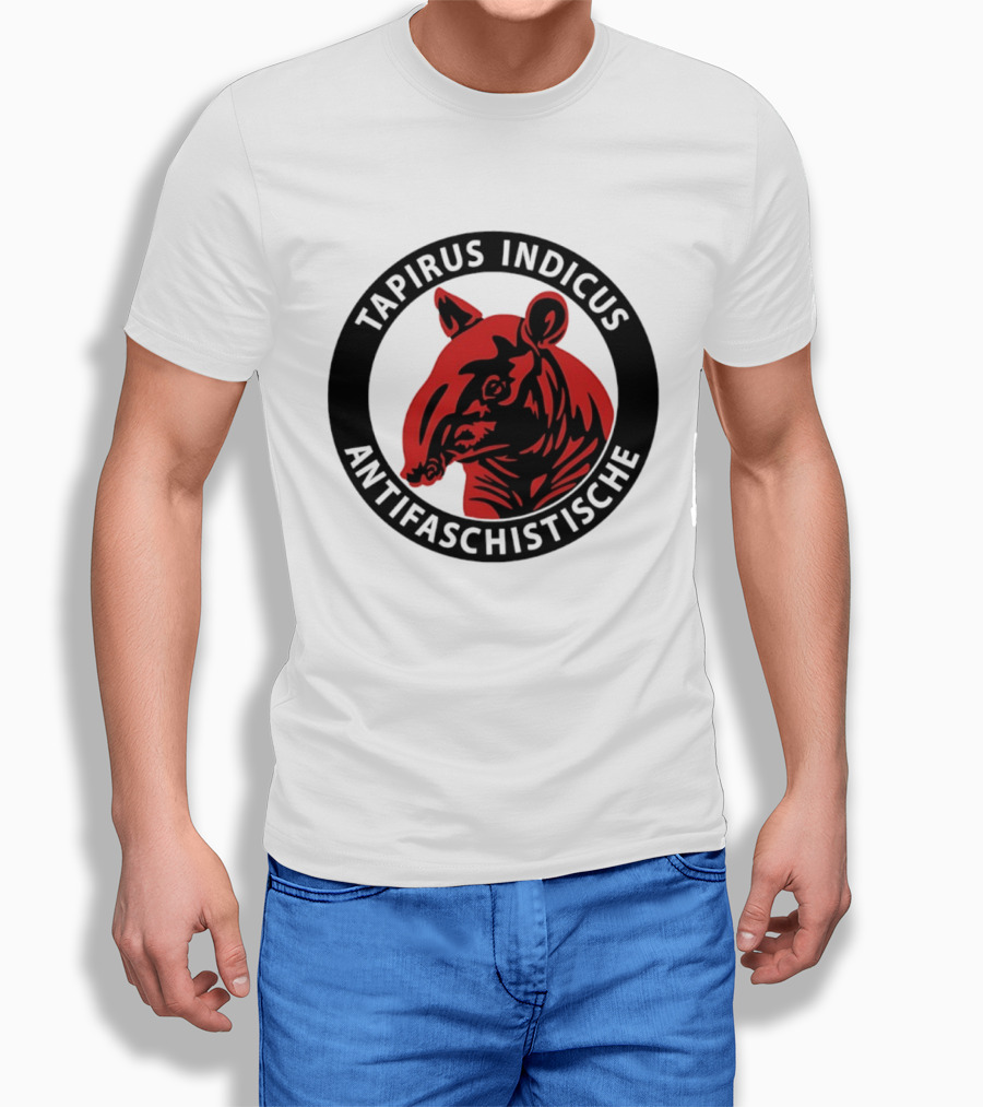 Tapirus Indicus Antifaschistische Antifa T-Shirt