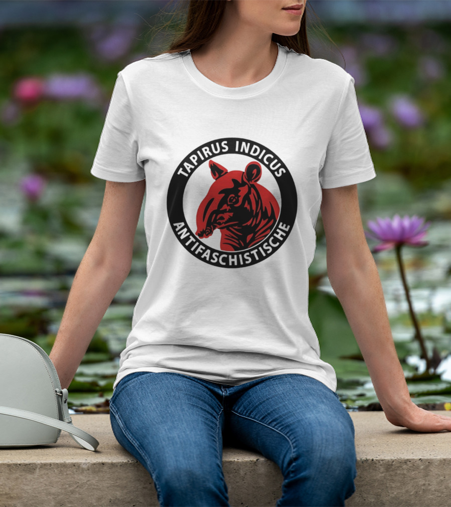 Tapirus Indicus Antifaschistische Antifa T-Shirt