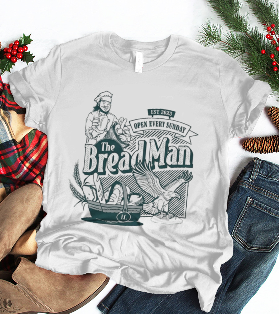 The Bread Man Open Every Sunday Vintage Bakery T-Shirt