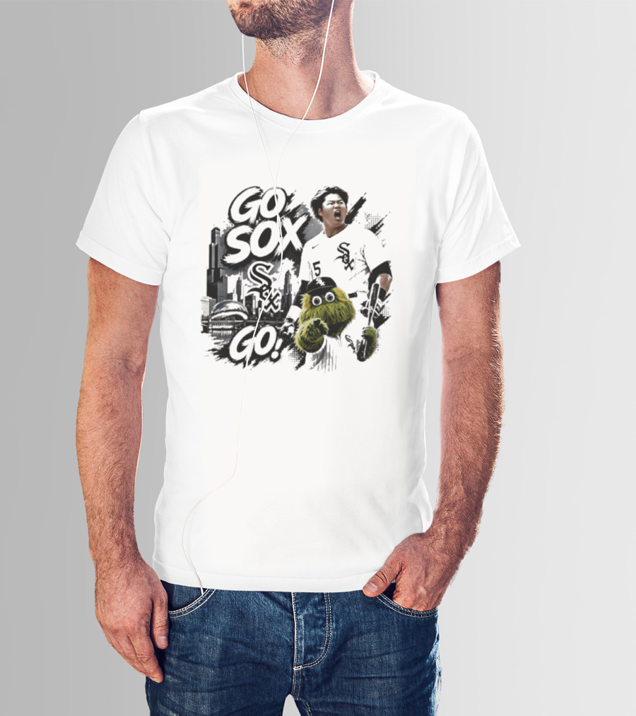 Yoshinobu Yamamoto Number 15 Chicago White Sox Go Sox Go T-Shirt