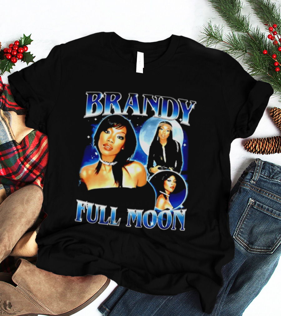Brandy Full Moon Y2K R&B Music T-Shirt