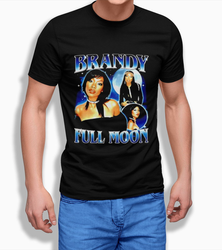 Brandy Full Moon Y2K R&B Music T-Shirt