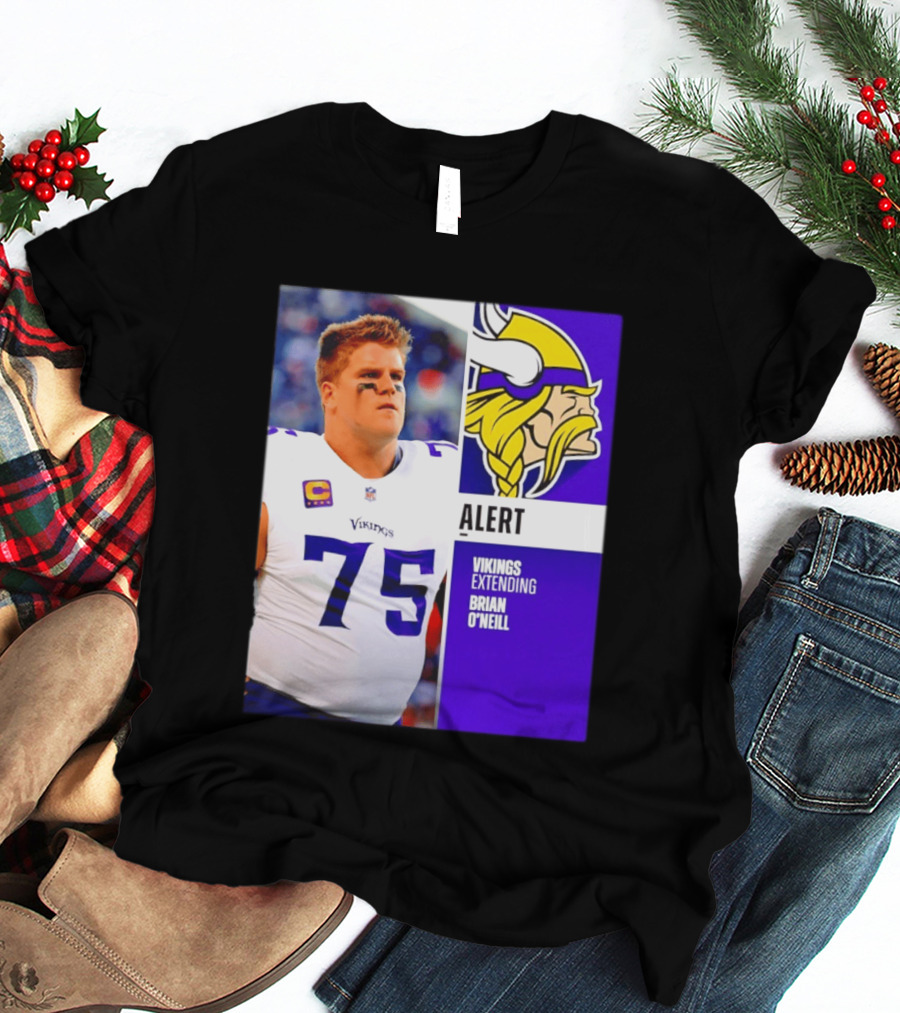 Alert Vikings Extending Brian O'Neill 75 T-Shirt