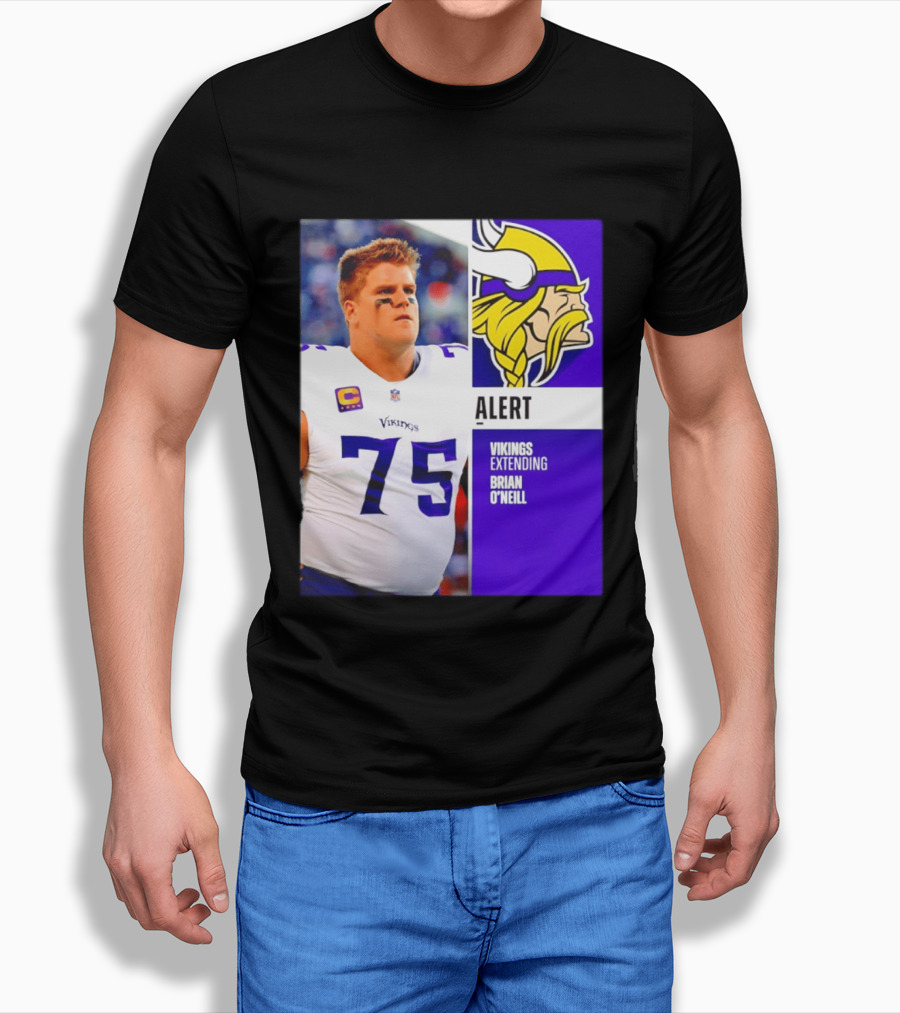 Alert Vikings Extending Brian O'Neill 75 T-Shirt
