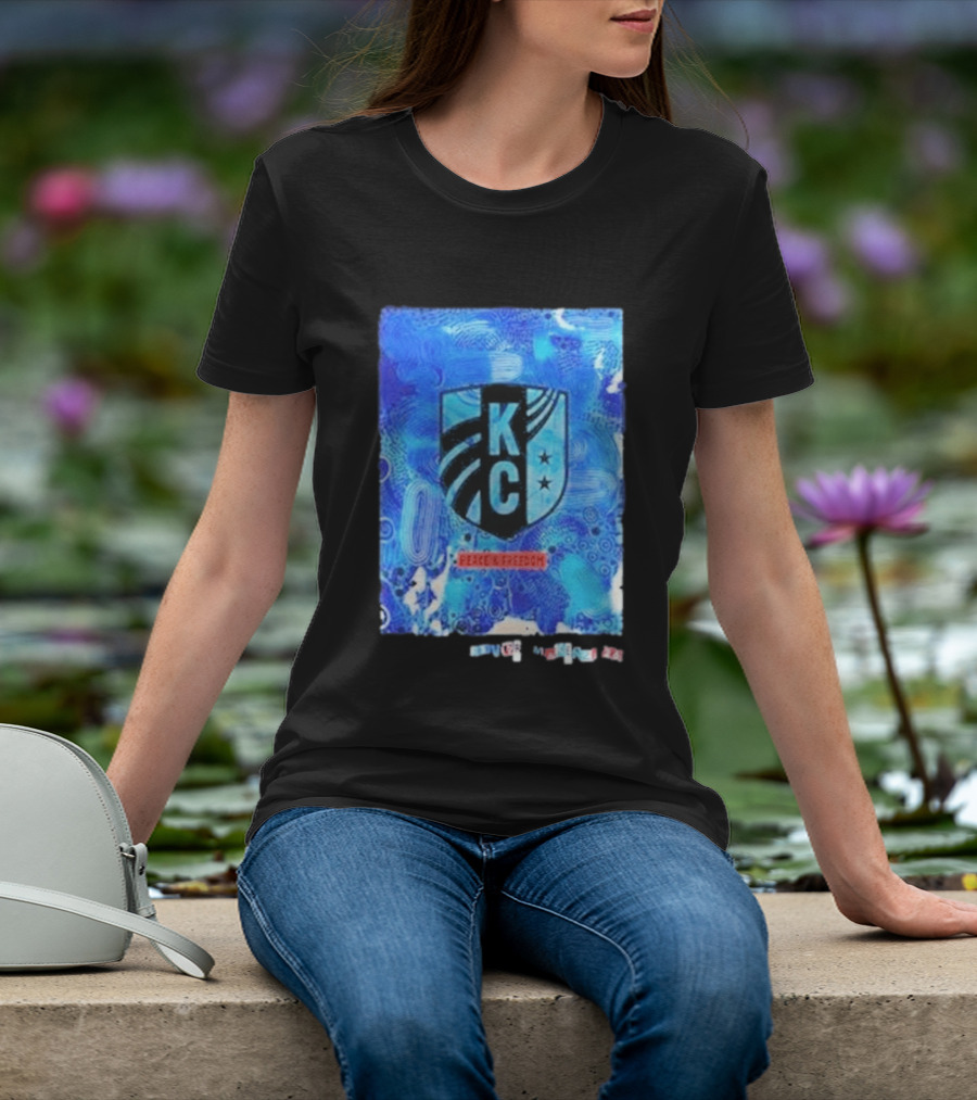 Kansas City Current KC Peace Freedom Blue T-Shirt