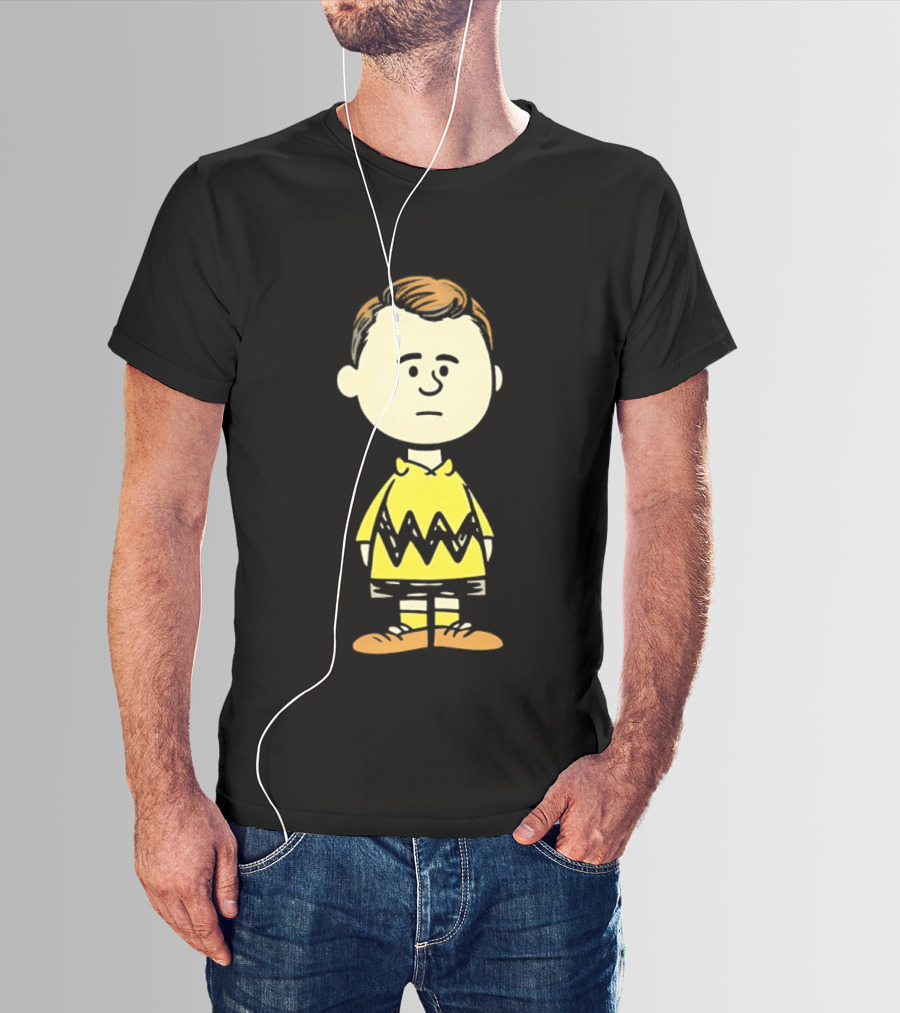 Charlie Brown Kirk Peanuts Style Character Fusion T-Shirt