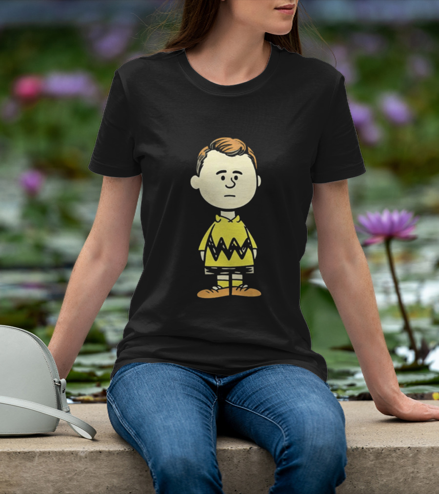 Charlie Brown Kirk Peanuts Style Character Fusion T-Shirt