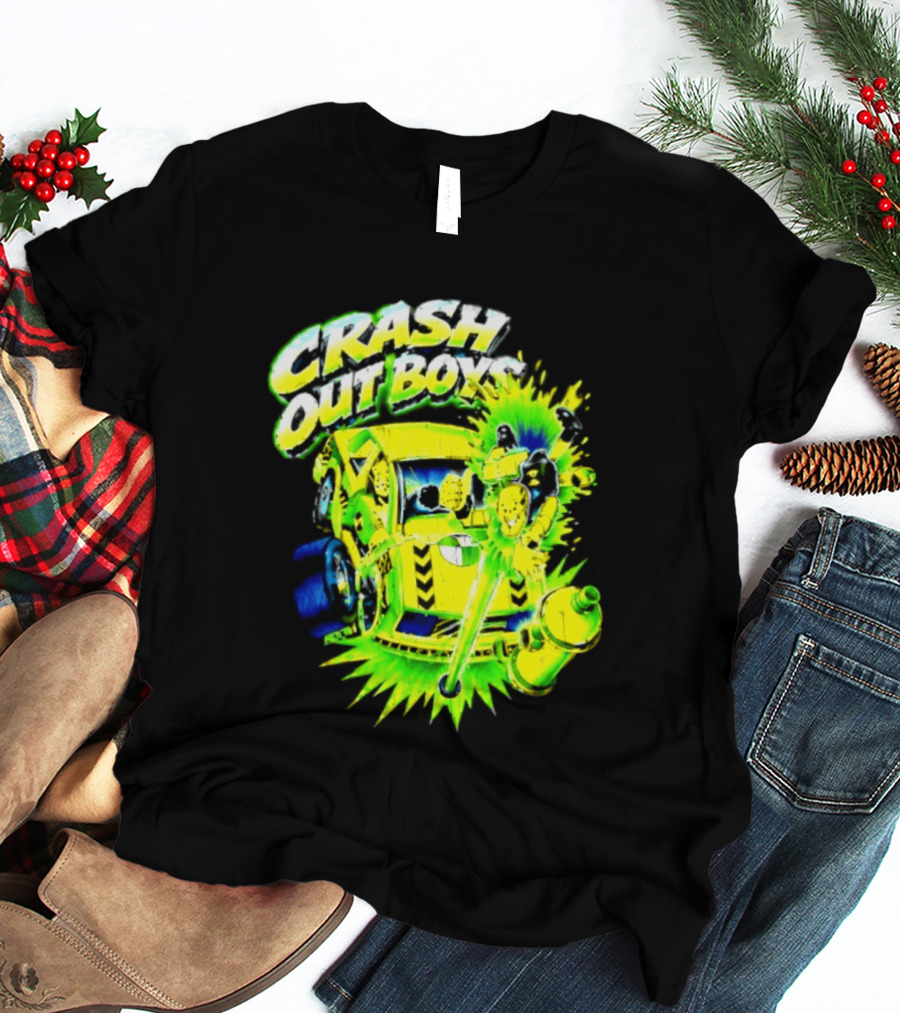 Crash Out Boys Neon Green Punk Streetwear Sludge T-Shirt