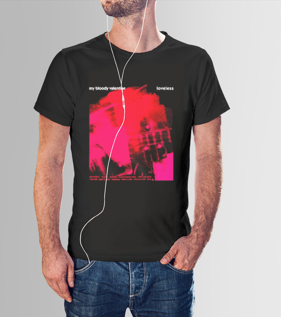 My Bloody Valentine Loveless Album Cover Classic Shoegaze Music Fan Favorite T-Shirt