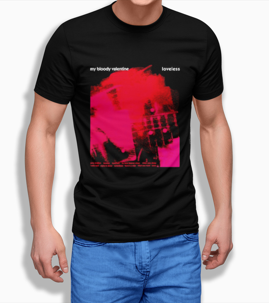 My Bloody Valentine Loveless Album Cover Classic Shoegaze Music Fan Favorite T-Shirt