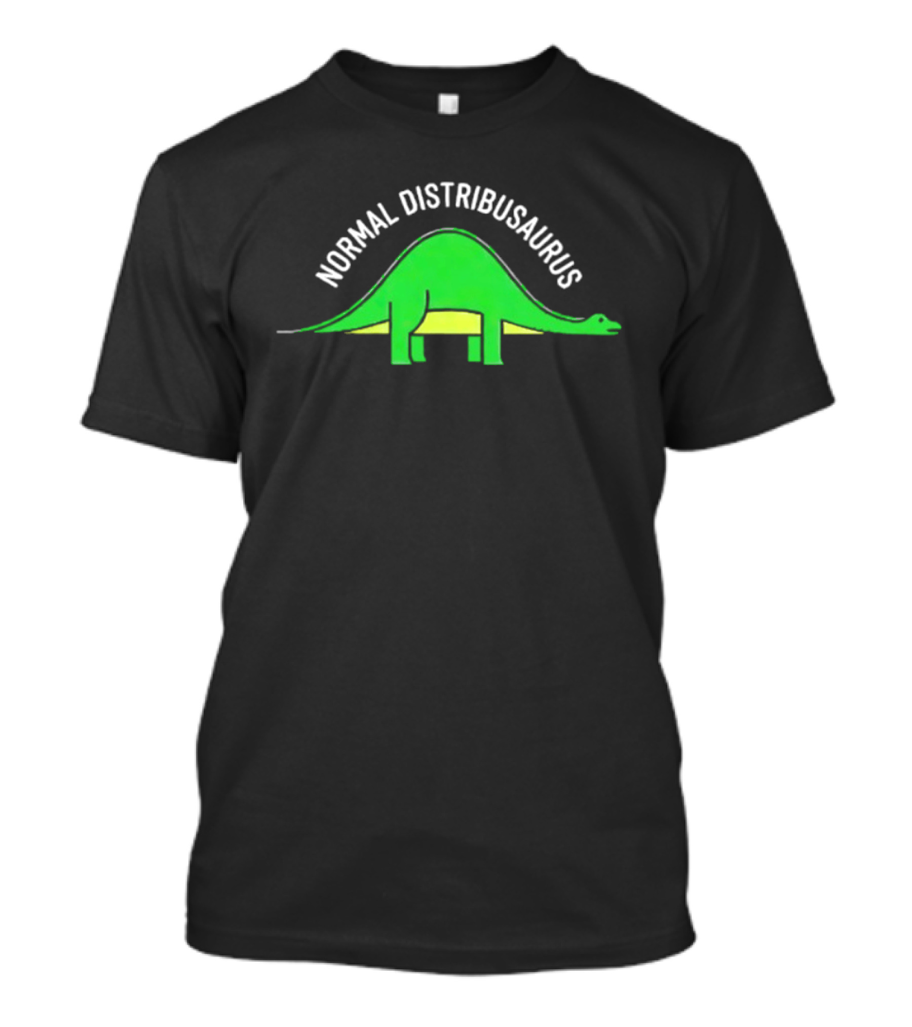 Normal Distribusaurus Dinosaur Statistics T-Shirt