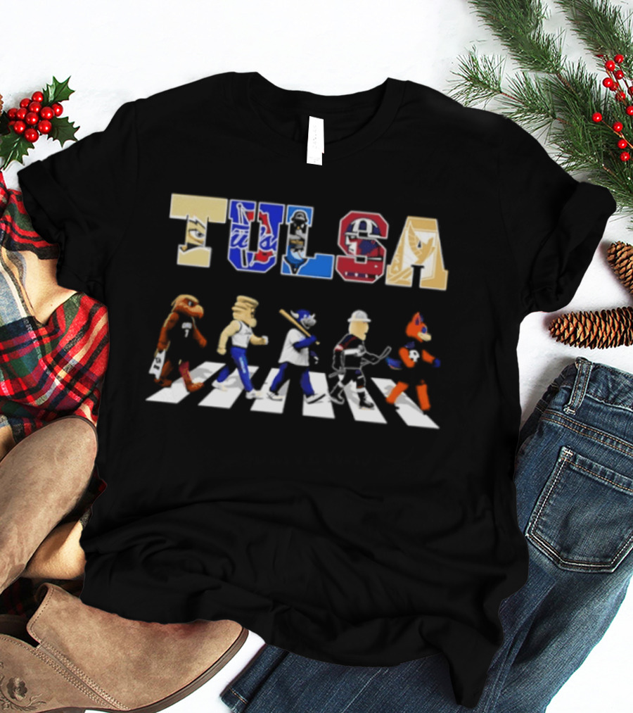 Tulsa Sports Team Mascots Abbey Road 2026 T-Shirt