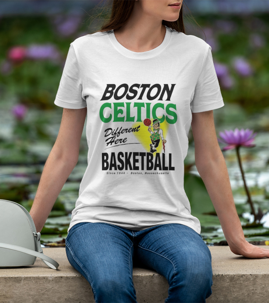 Boston Celtics Basketball Different Here Since 1946 Boston Massachusetts T-Shirt