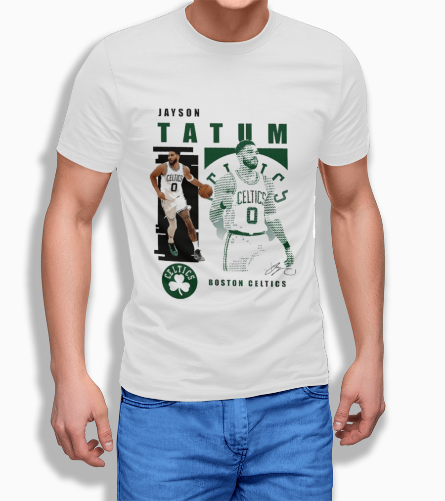 Boston Celtics Jayson Tatum Highlights Celtics Player 0 Signature T-Shirt