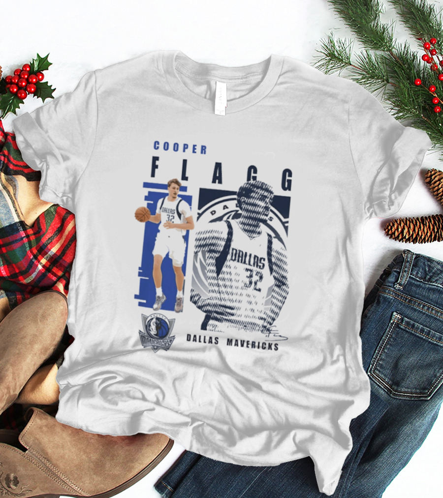 Cooper Flagg Dallas Mavericks Highlights 2026 Signatures T-Shirt
