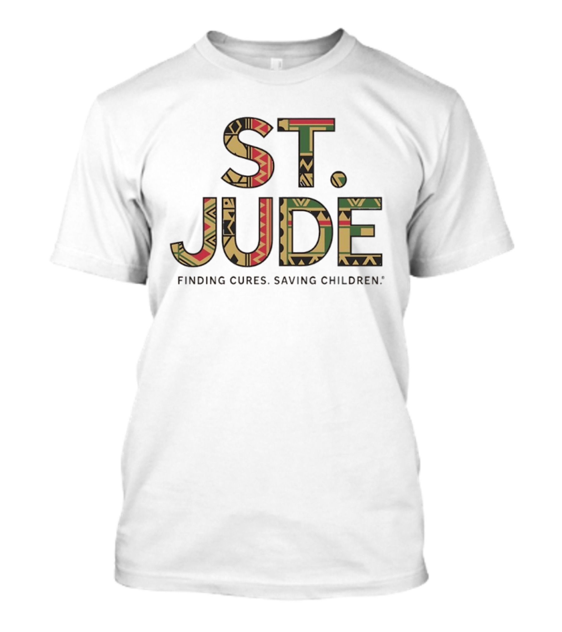St. Jude Finding Cures Saving Children Bold Tribal T-Shirt