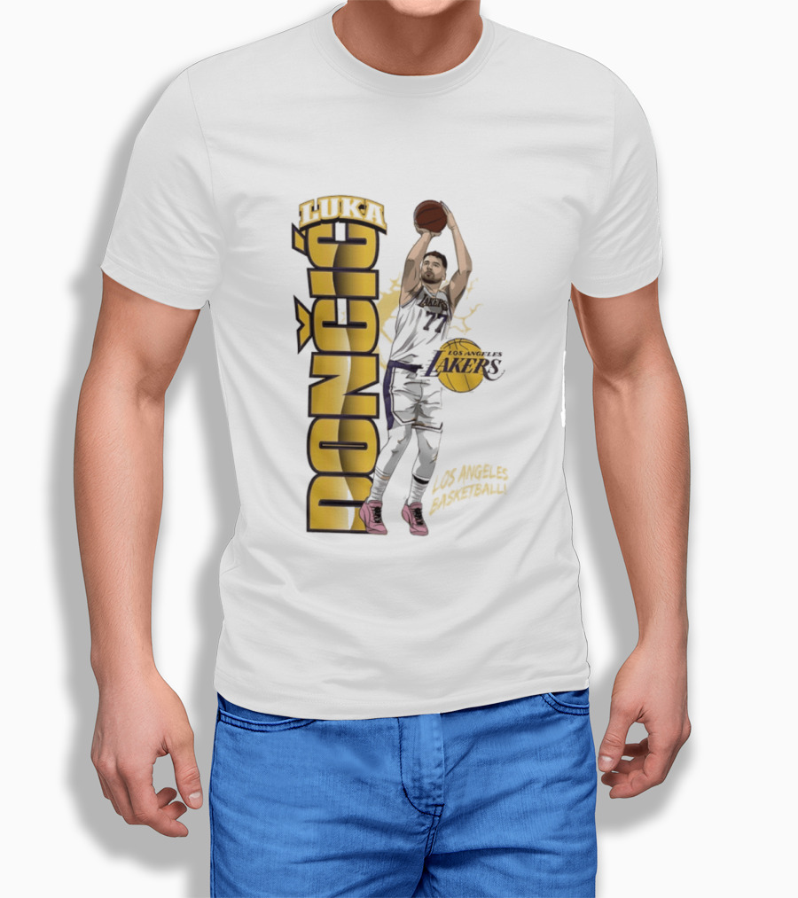 Los Angeles Lakers Luka Dončić Basketball Moment 2026 NBA T-Shirt
