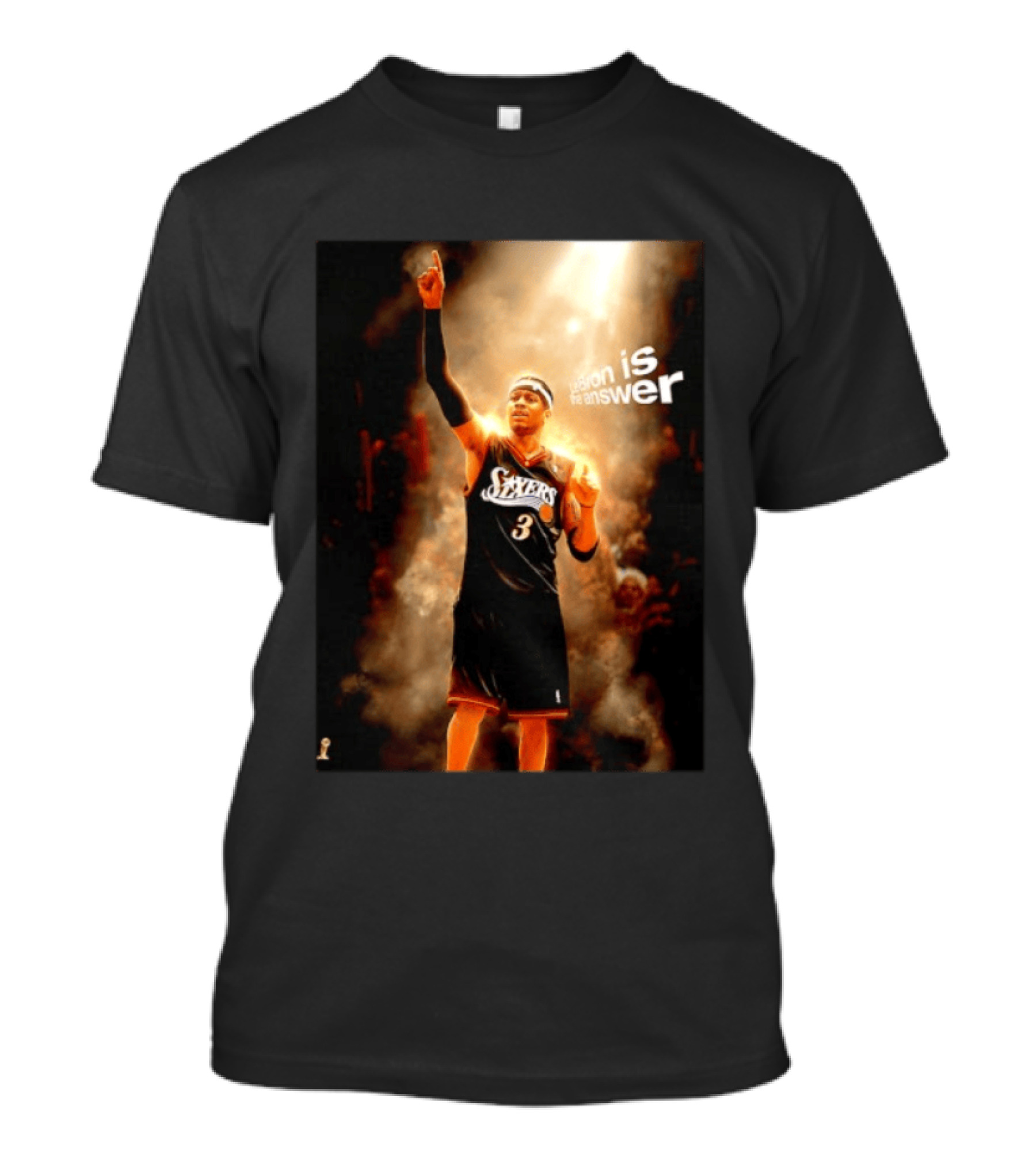 Allen Iverson Philadelphia 76ers NBA LeBron Is The Answer T-Shirt