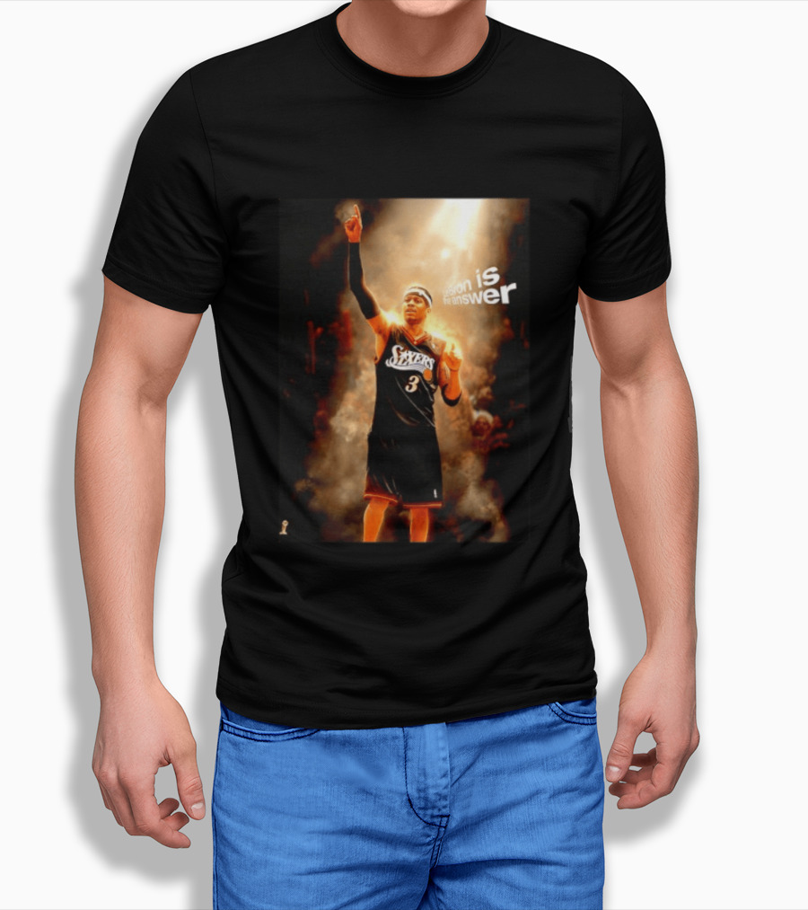 Allen Iverson Philadelphia 76ers NBA LeBron Is The Answer T-Shirt
