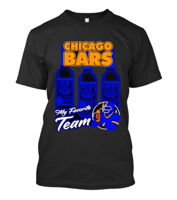 Chicago Bars My Favorite Team Jeppson's Malort Liqueur T-Shirt