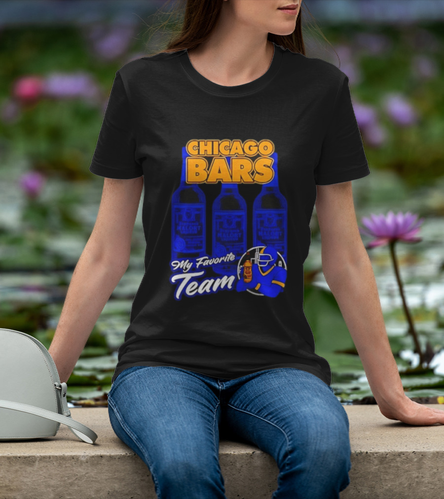 Chicago Bars My Favorite Team Jeppson's Malort Liqueur T-Shirt