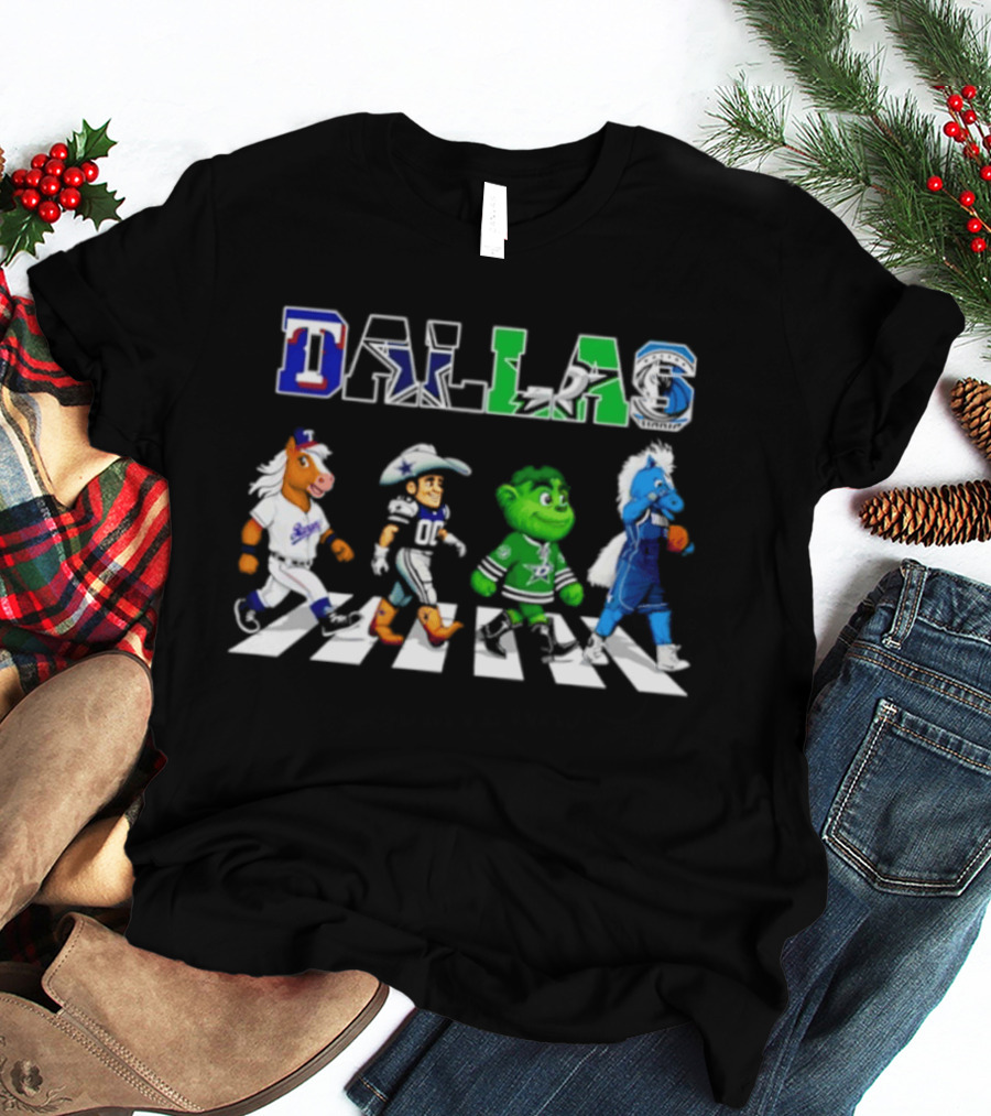 Dallas Rangers Cowboys Stars Mavericks Abbey Road 2026 Season T-Shirt
