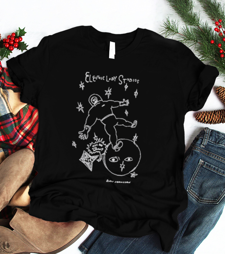 Daniel Johnston Electric Lion Studios Lost In Space T-Shirt