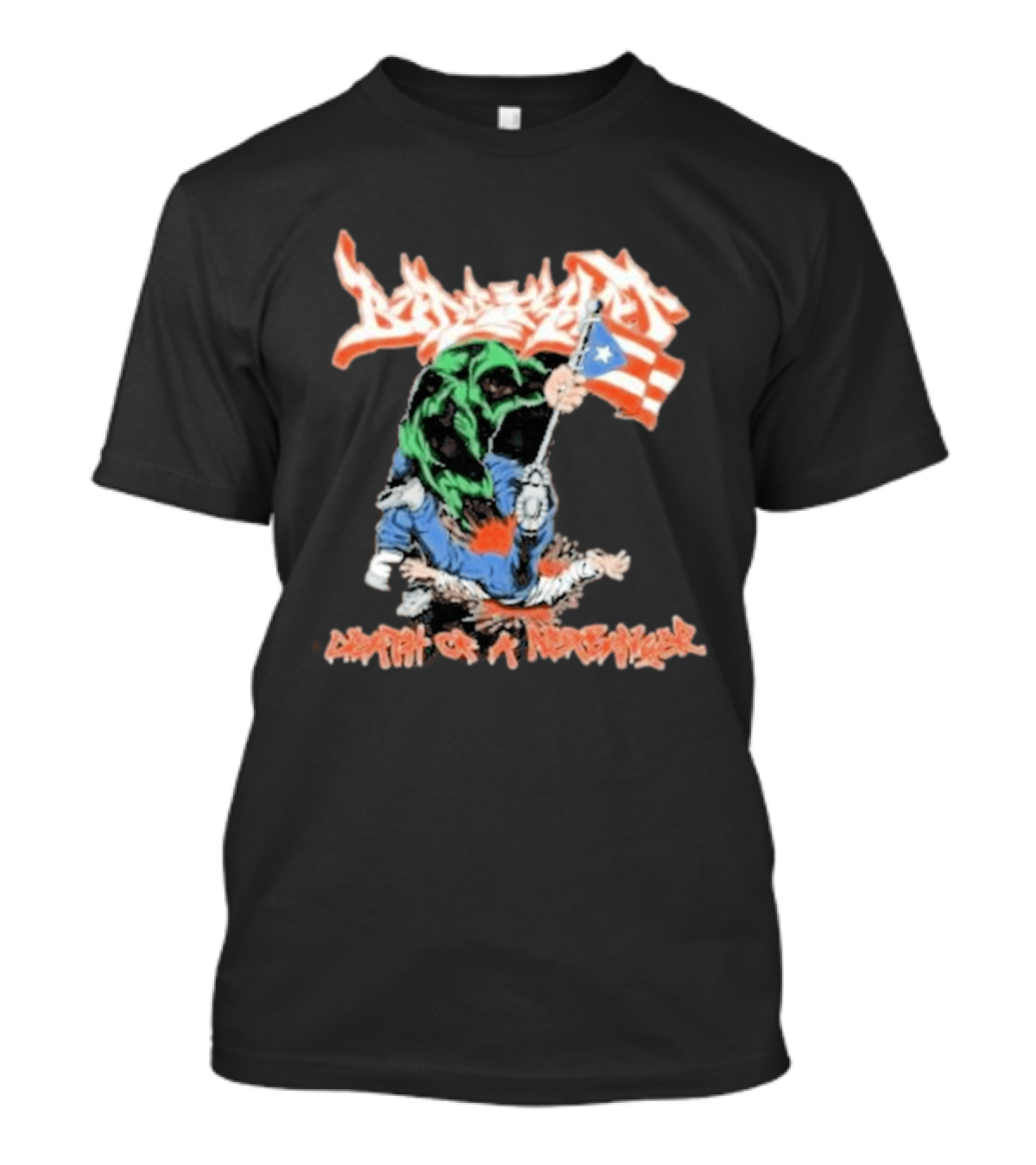 Death Of A Netbanger Puerto Rican Flag Street T-Shirt