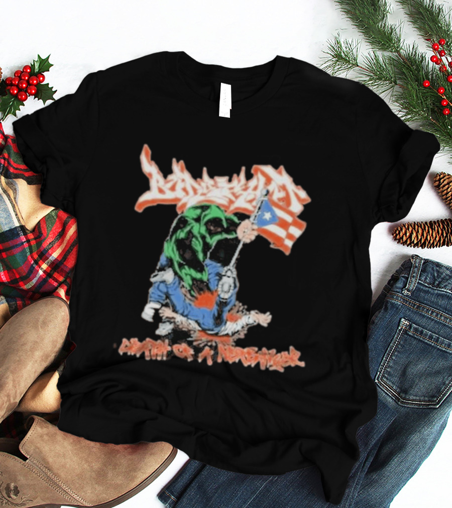 Death Of A Netbanger Puerto Rican Flag Street T-Shirt