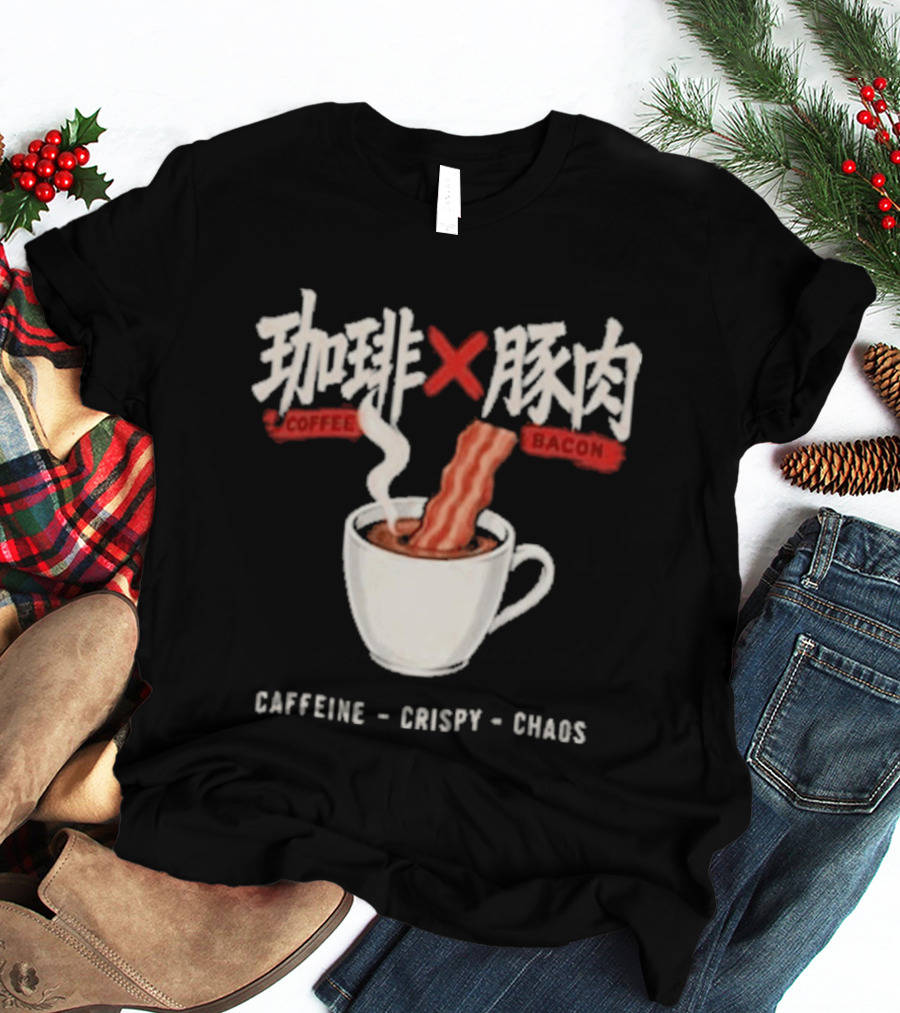 Caffeine Crispy Chaos Coffee X Bacon T-Shirt