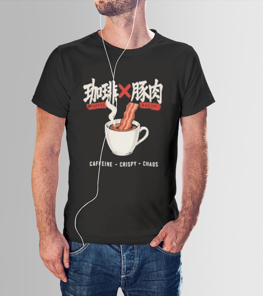 Caffeine Crispy Chaos Coffee X Bacon T-Shirt