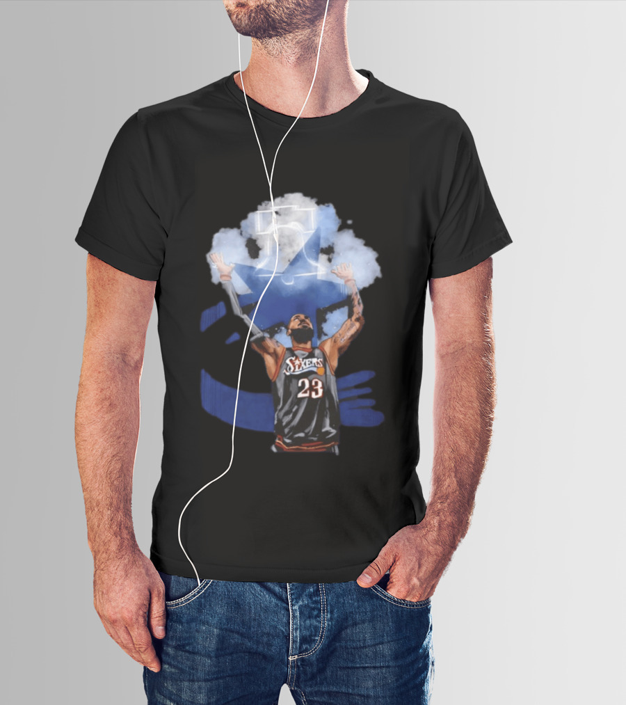 Philadelphia 76ers LeBron James 23 With Bells On Cloud 5 T-Shirt