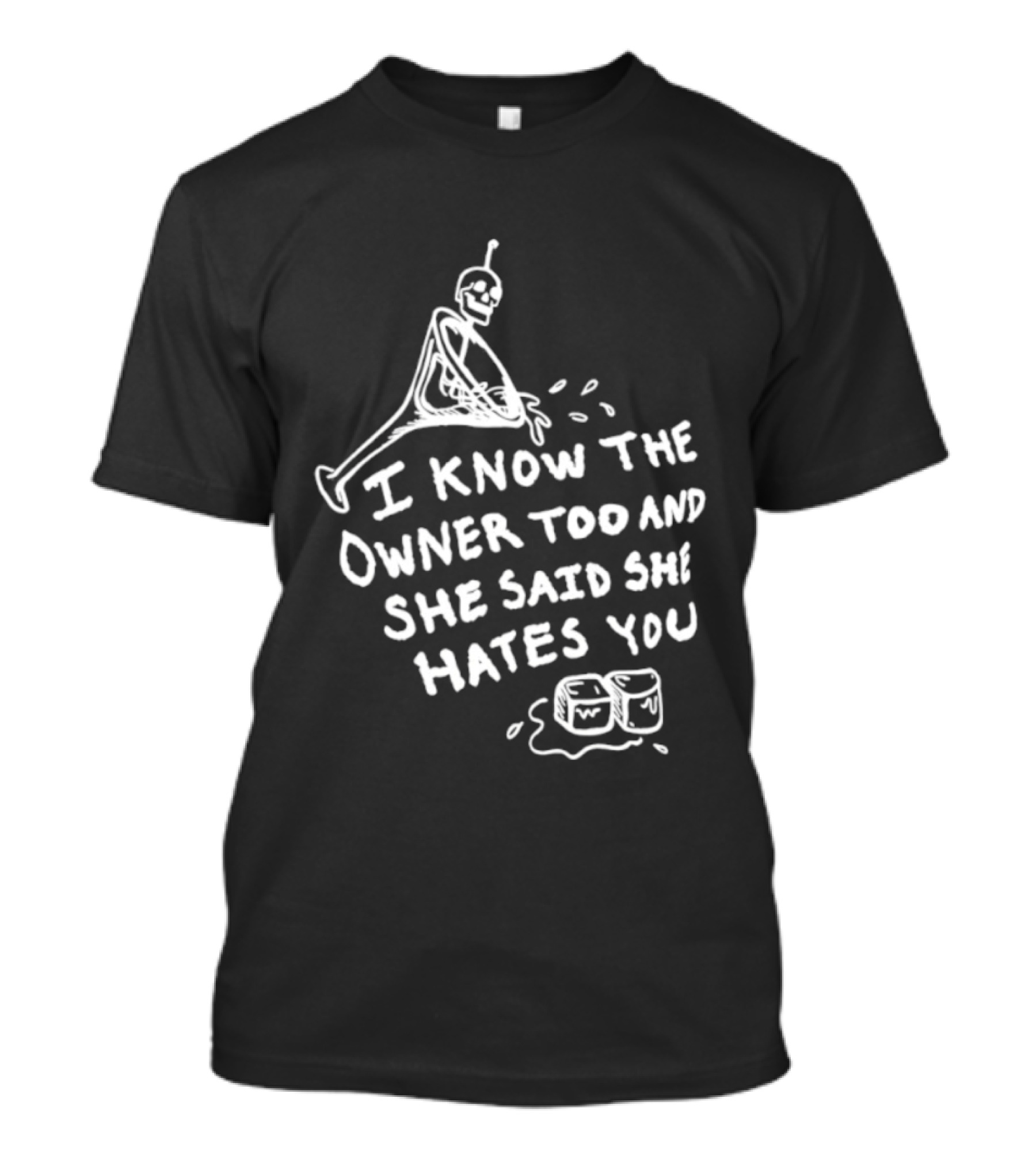 I Know The Owner Too And She Said She Hates You Alien Washing Hands T-Shirt