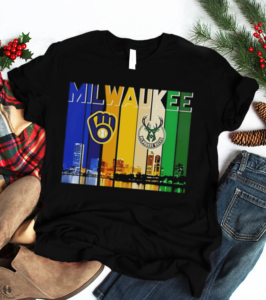 Milwaukee Brewers Bucks Skyline 2026 T-Shirt