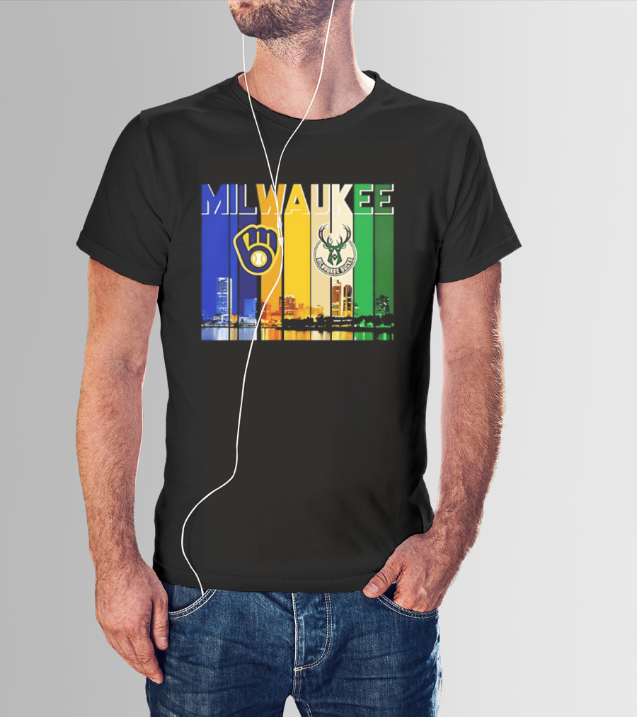 Milwaukee Brewers Bucks Skyline 2026 T-Shirt