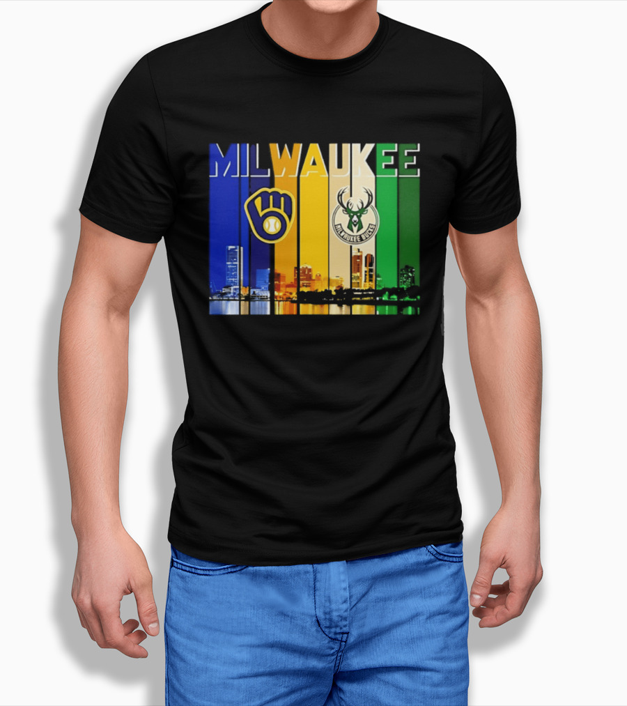 Milwaukee Brewers Bucks Skyline 2026 T-Shirt
