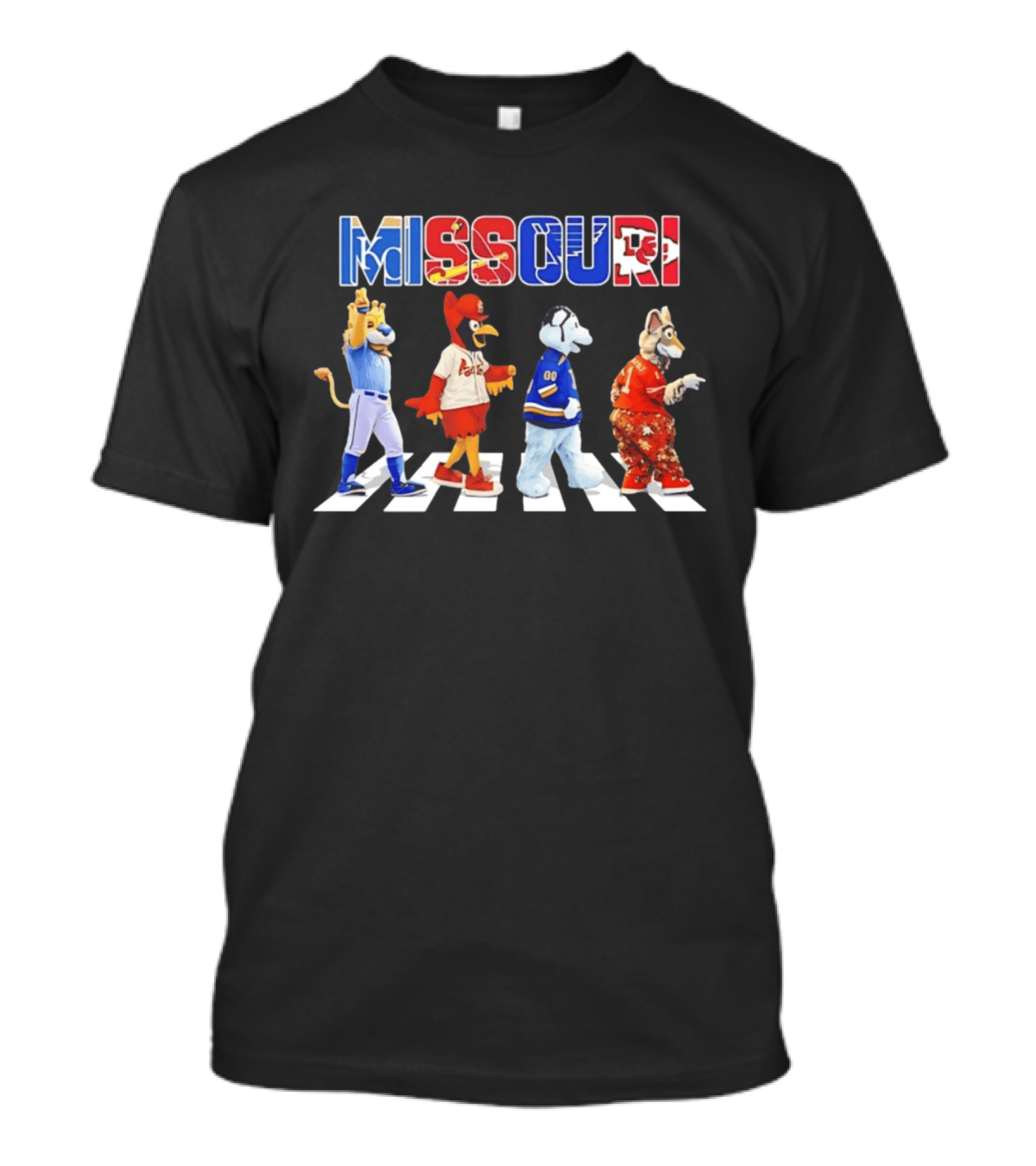 Missouri Sports Mascots Abbey Road Walk 2026 T-Shirt