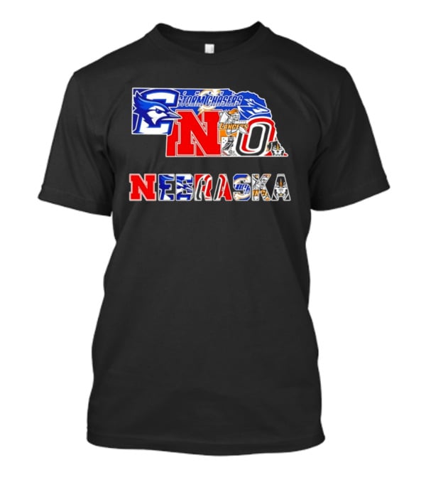 Nebraska Creighton Jays Stormchasers Lancers Huskers Sports Teams 2026 T-Shirt