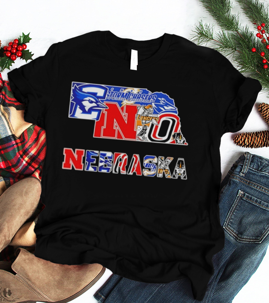 Nebraska Creighton Jays Stormchasers Lancers Huskers Sports Teams 2026 T-Shirt