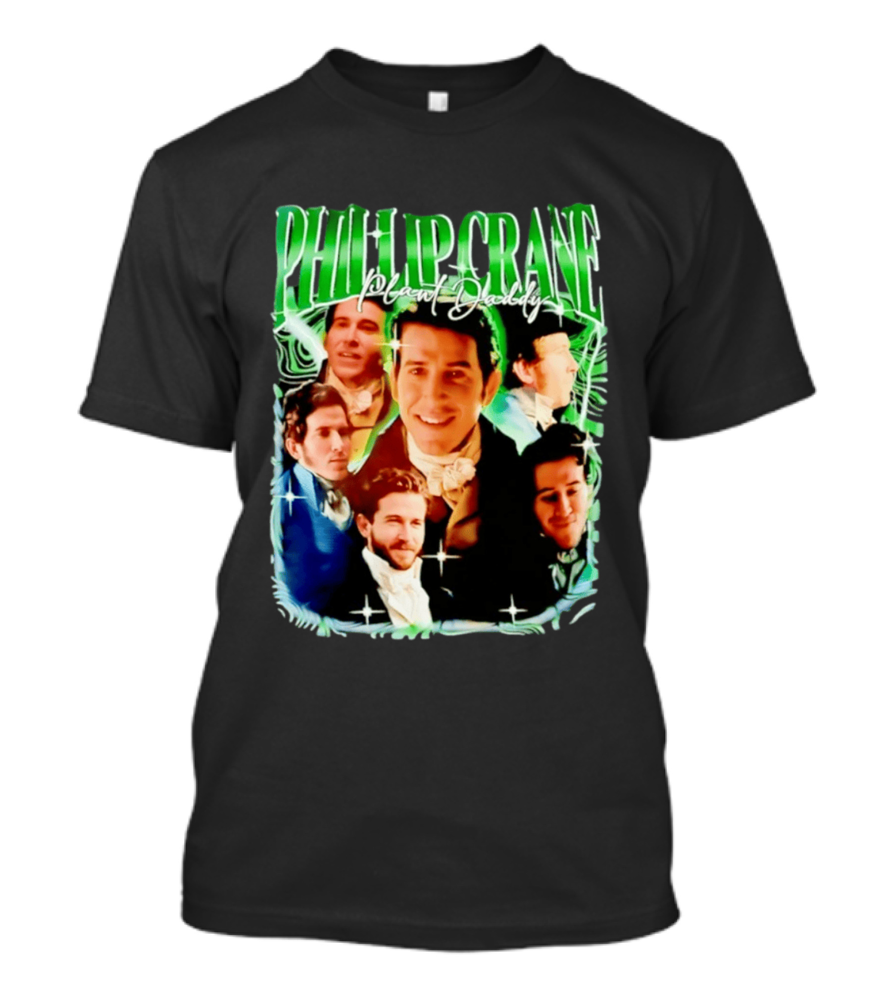 Phillip Crane Plant Daddy Regency Style Portrait Collage T-Shirt