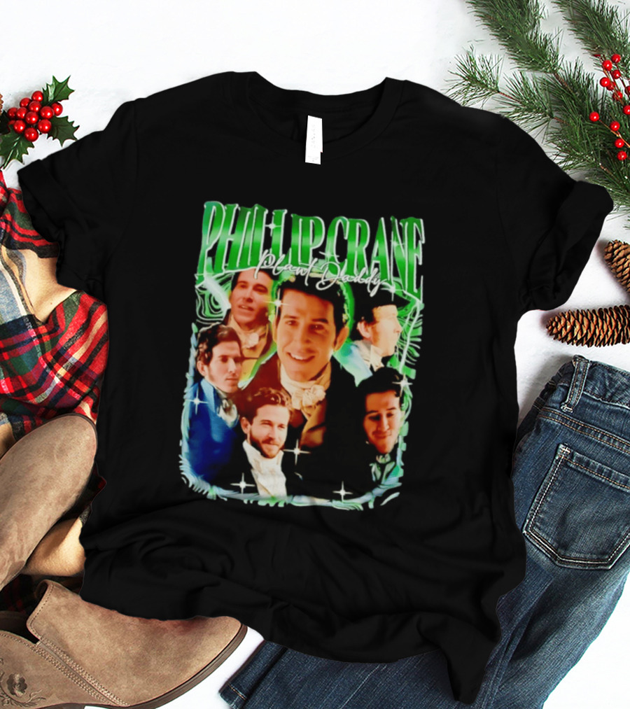 Phillip Crane Plant Daddy Regency Style Portrait Collage T-Shirt