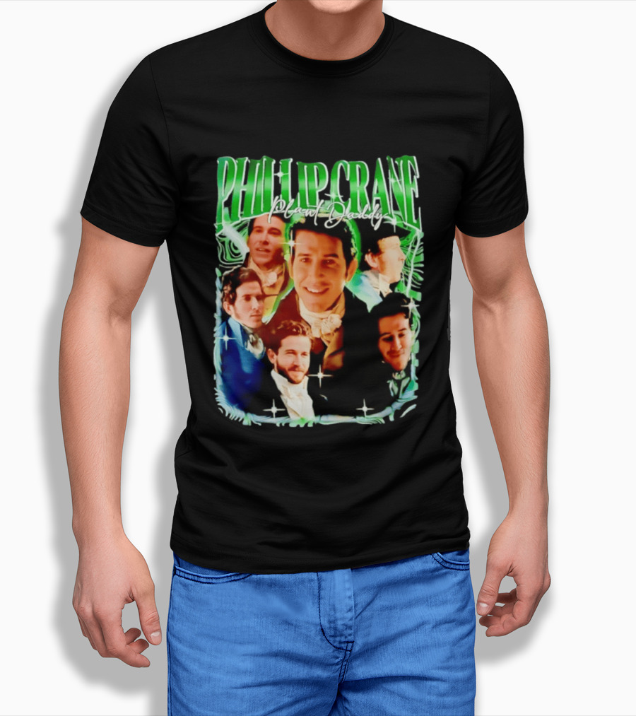 Phillip Crane Plant Daddy Regency Style Portrait Collage T-Shirt