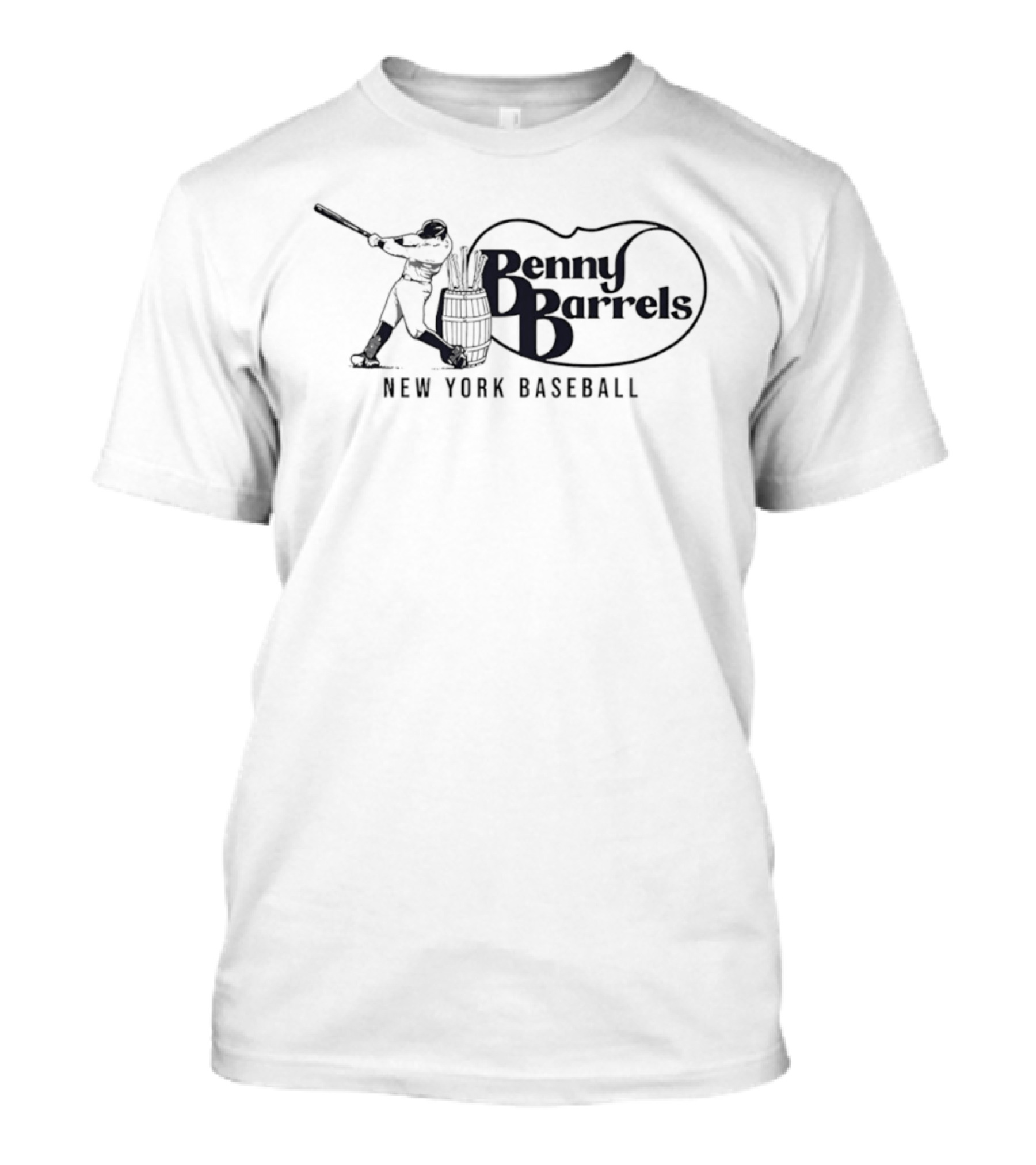 Benny Barrels New York Baseball Player T-Shirt