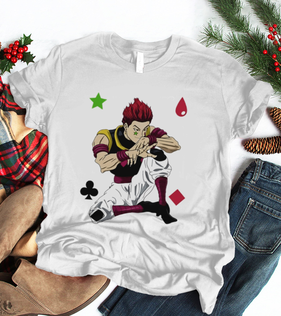 Hisoka Morow Playing Card Suit Symbols Hunter X Hunter T-Shirt