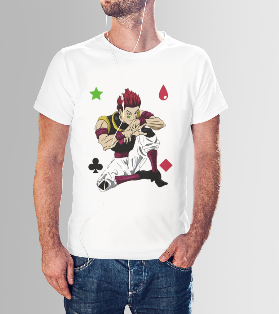 Hisoka Morow Playing Card Suit Symbols Hunter X Hunter T-Shirt
