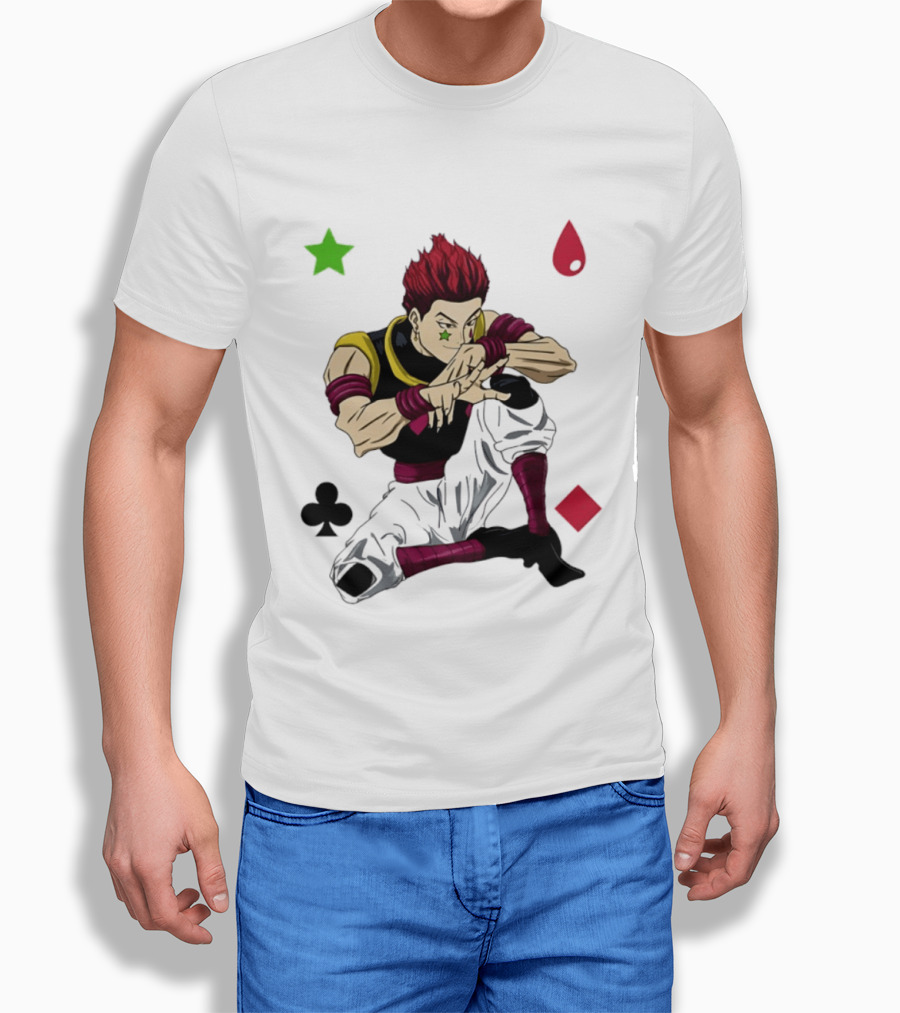 Hisoka Morow Playing Card Suit Symbols Hunter X Hunter T-Shirt