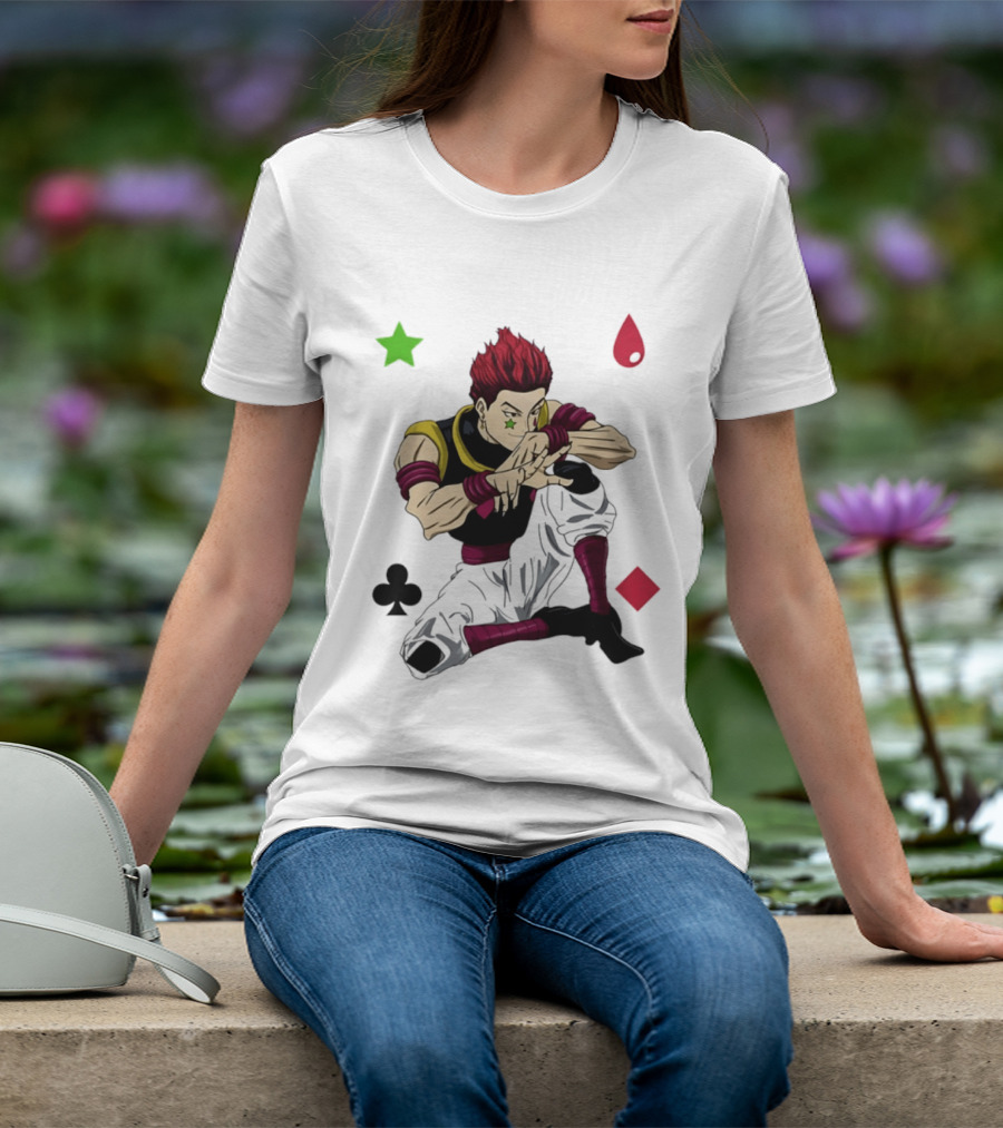 Hisoka Morow Playing Card Suit Symbols Hunter X Hunter T-Shirt